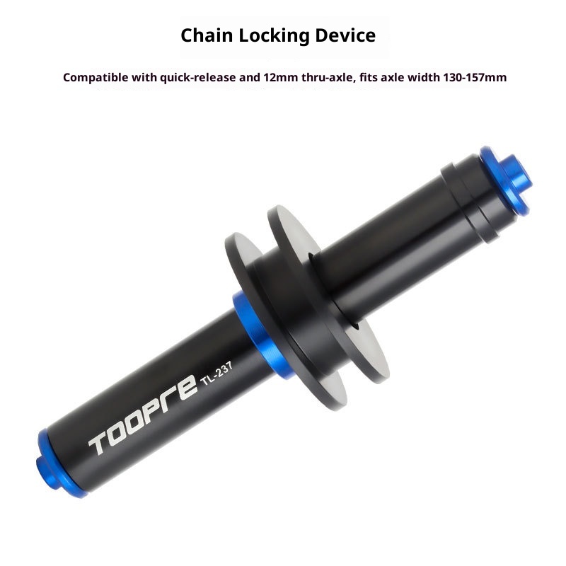 TOOPRE Bike Chain Fixer Virtual Flywheel Tensioner for Mountain & Road Bikes Thru-Axle & Quick-Release Universal