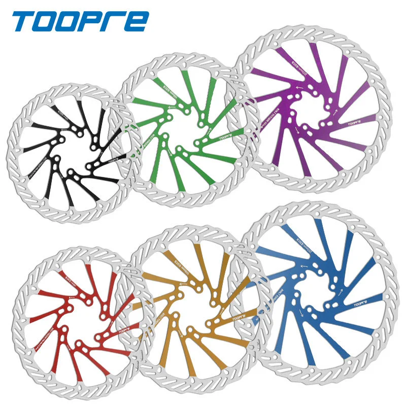 TOOPRE Bicycle Disc Rotor - G3 160/180/203mm Colored 6-Bolt Brake Rotor ...