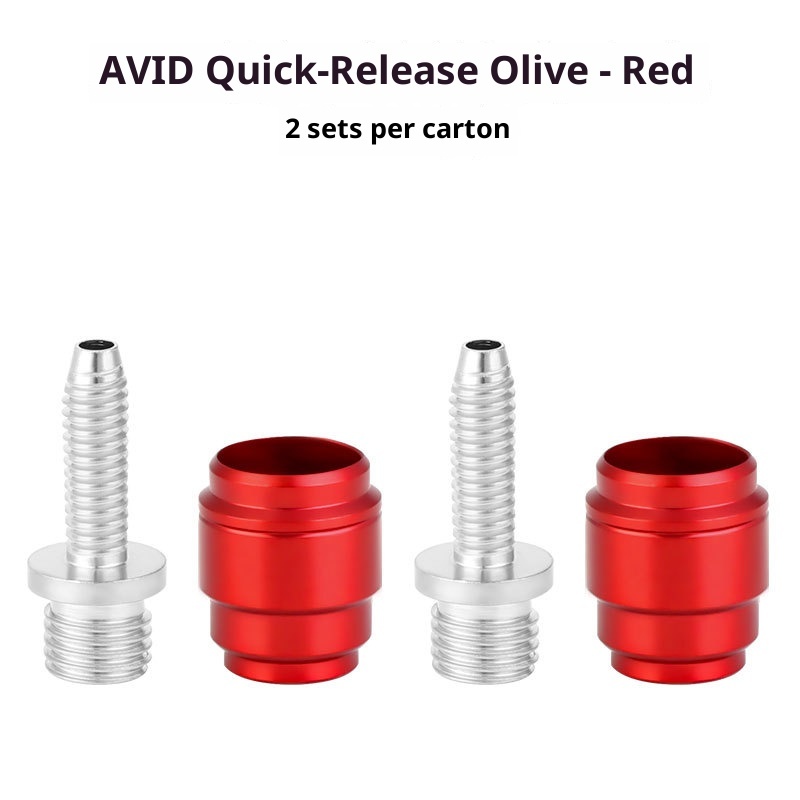 TOOPRE Quick-Release Olive Compatible with SRAM AVID Quick-Install Hydraulic Needle Ferrule for Mountain & Road Bikes