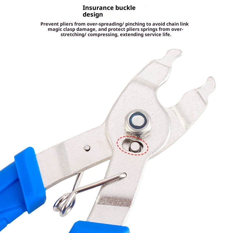 TOOPRE Bicycle Chain Magic Buckle Pliers, Quick Release Buckle Removal and Installation Tool for Mountain and Road Bike Chains