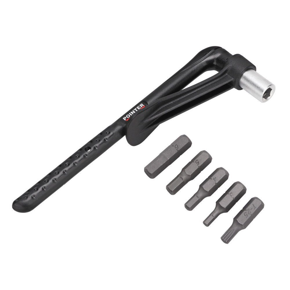 DJC Taiwan-made Portable Bicycle Torque Wrench Hex Bit Set 2-12NM Precision Torque Tool for Bicycle Repair