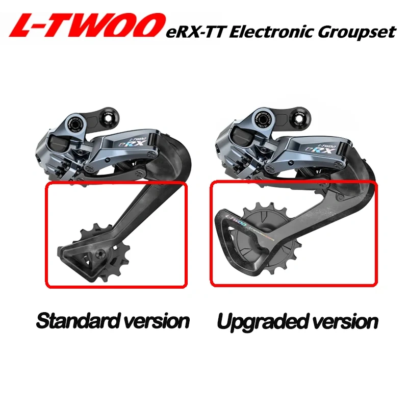 LTWOO eRX-TT Electronic Groupset, Time Trial & Triathlon Bikes Groupset, Replaceable battery, APP programming, eRX TT set 2x12s
