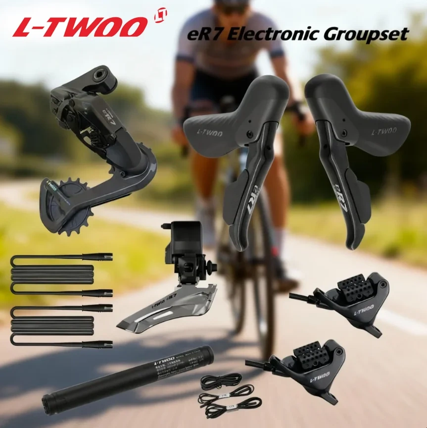 LTWOO NEW eR7 2x12s / 2x11s Electronic Groupset, Road Electronic Groupset, APP programming, Replaceable battery
