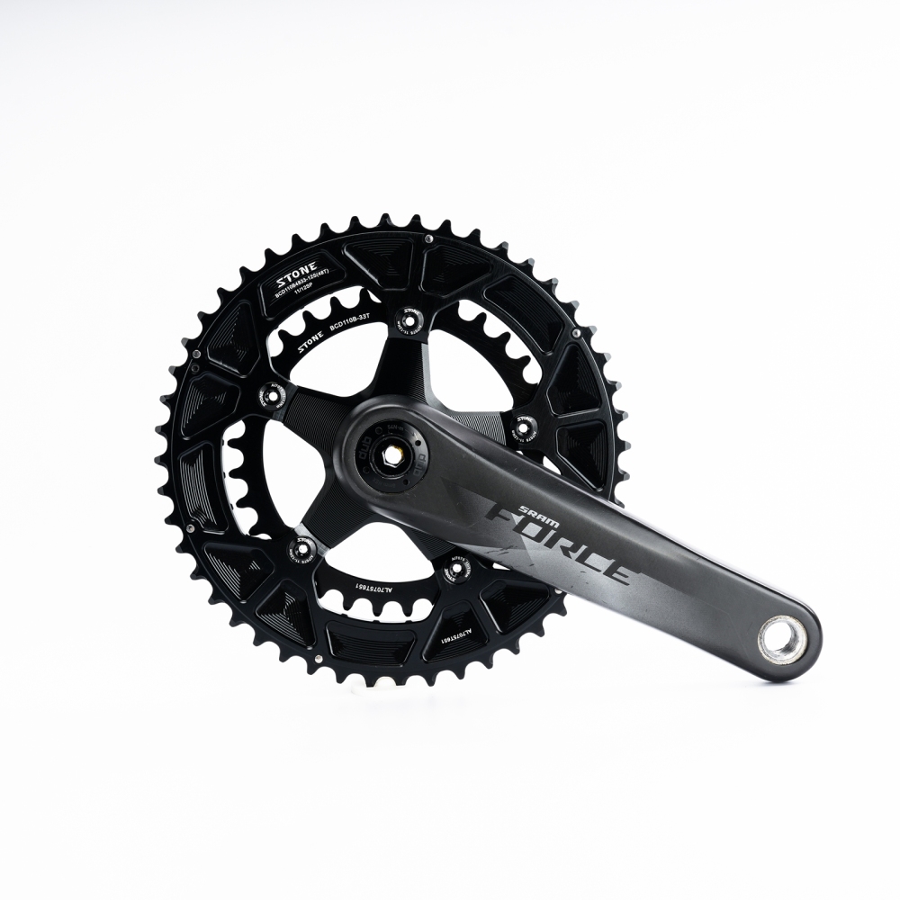 Stone AXS Chainring Adapter Converter Spider 110BCD for Sram Force Red Etap QUARQ Road Bike Gravel 12S Crank 105 R8000 8 pins 2x