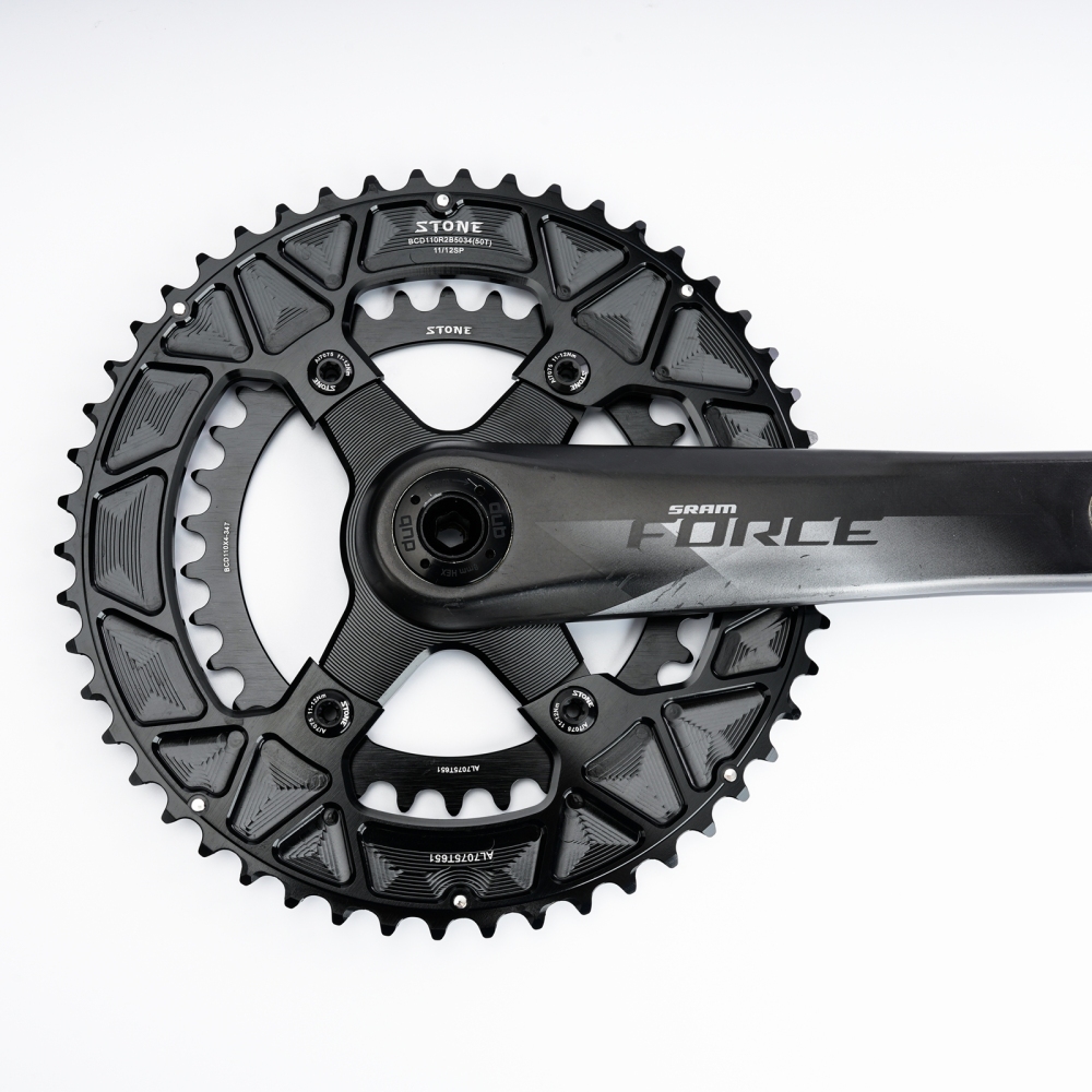 Stone AXS Chainring Adapter Converter Spider 110BCD for Sram Force Red Etap QUARQ Road Bike Gravel 12S Crank 105 R8000 8 pins 2x