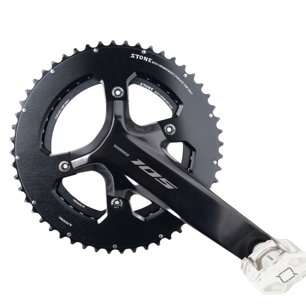 Stone 110bcd Double Bike Chainring for Sram AXS Flattop 12 Speed for Shimano Sigeyi Magene QUARQ R7000 R7100 R8000 R8100 R9200