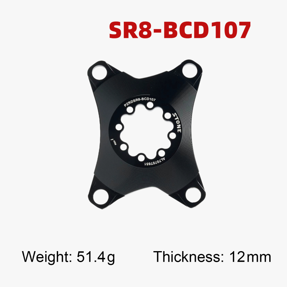 STONE 107BCD Bike Double Chainring Round 2X for Sram Rival ETAP Flattop AXS 12S 46T-33T 48T-35T 50T-37T 52T-39T 54-41T
