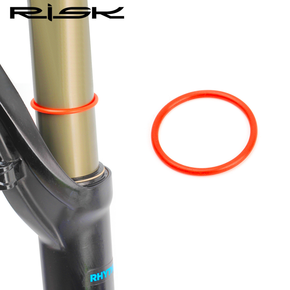 RISK Mountain Bike Suspension Fork Travel Ring Red Sealing O-ring 32/34mm Dust and Oil Seal