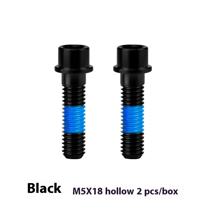 TOOPRE M5x18 Titanium Alloy Handlebar Bolts with Hand-tightened Hollow Design for Fixed Locking of Seatpost Clamps