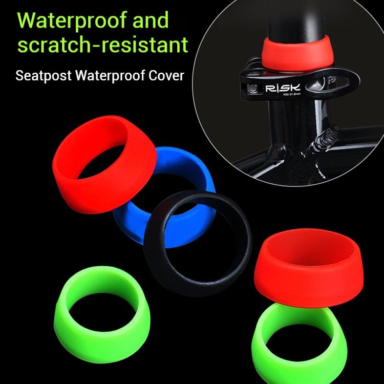 RISK Mountain Road Bike Seatpost Dust Cover Waterproof Seat Tube Protective Silicone Waterproof Ring