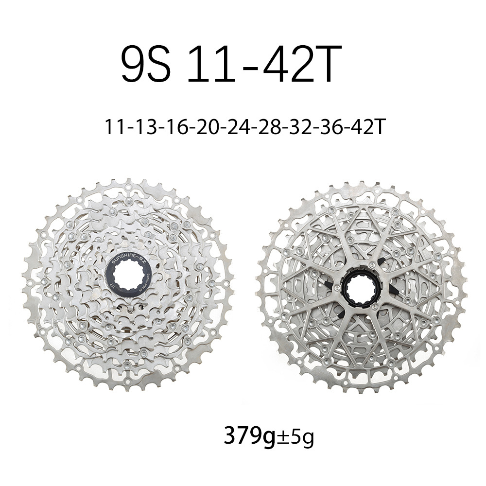SUNSHIN HG Cassette Freewheel MTB flywheel 9 / 10 / 11 / 12 / 13 Speed 11-40T 42T 45T 46T 48T 50T 52T All Black Silver 2025 Version