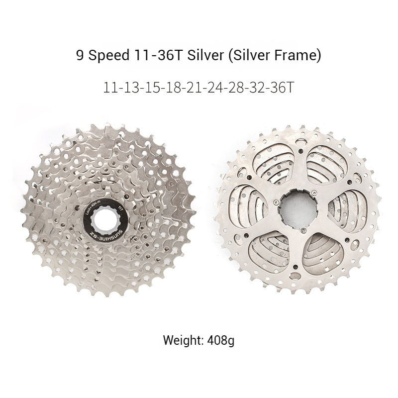 SUNSHINE Mountain Bike Cassette Flywheel 8/9/10/11-speed 36T 40T 42T 46T 50T 52T Cassette Gears