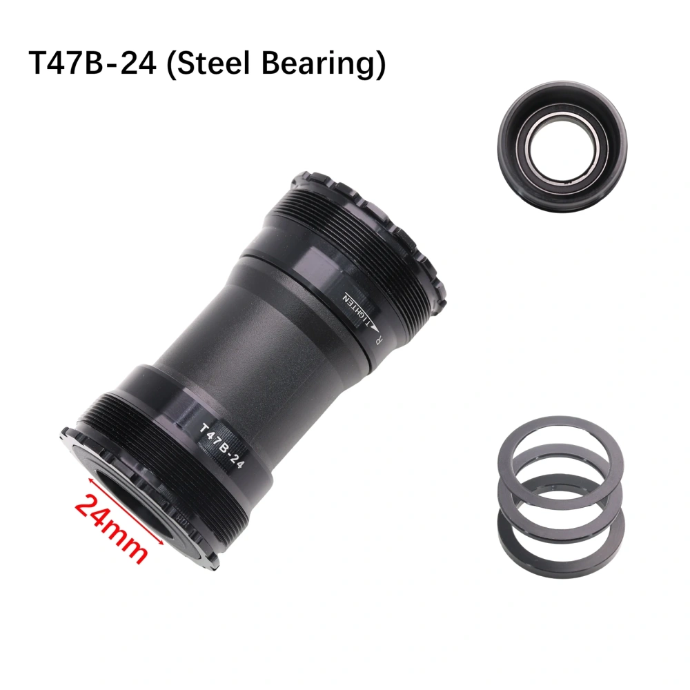 DJC Bike Bottom Bracket T47-Sieries Ceramic Bearing for MTB Road Bike Big Thread 24mm 30mm DUB 77 79 86.5 BB TT bicycle