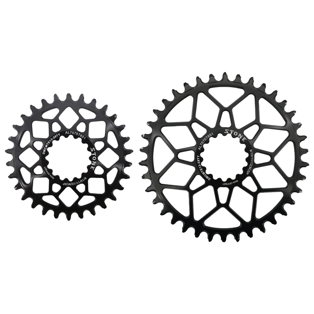 Stone 5mm Offset Bike Chainring for E THIRTEEN E13 RG1 TRS XCX GRAVEL CARBON Crank Narrow Wide Direct Mount 9-12S 30T-40T