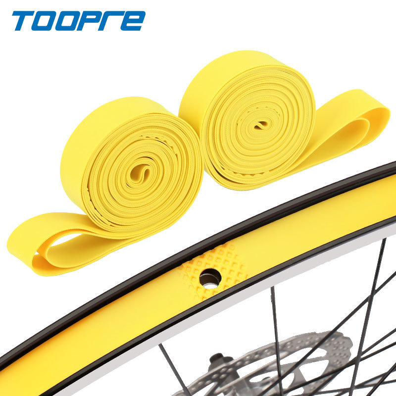 TOOPRE Bicycle Tire Liners for Road and Mountain Bikes 26-inch 27.5-inch 29-inch Puncture Protection PVC Rim Strips