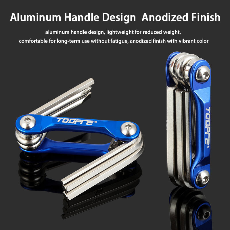 TOOPRE Portable Folding Hex Wrench Torx Hex Multi-Function Inner Hex Tool Set