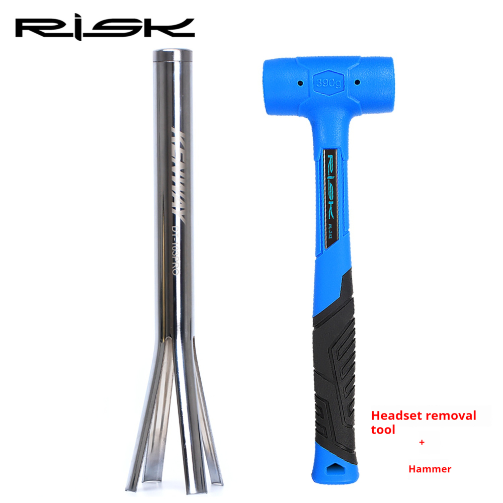 RISK Headset Removal Tool for Mountain and Road Bikes Press-Fit Fork Steerer Tube Upper and Lower Cup Removal 34/44