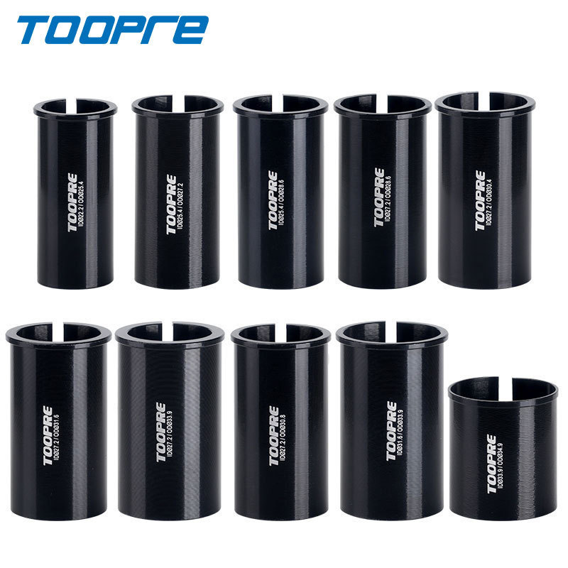 TOOPRE Bicycle Seatpost Shim Adapter for Mountain Bike Road Bike and Folding Bikes Seat Shim Adapter Conversion 25.4/27.2/31.6