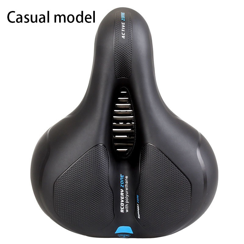 TOOPRE Bicycle Saddle Ultra Soft Seat Cushion Mountain Bike Saddle Comfortable Thickened Shock-absorbing Reflective Seat