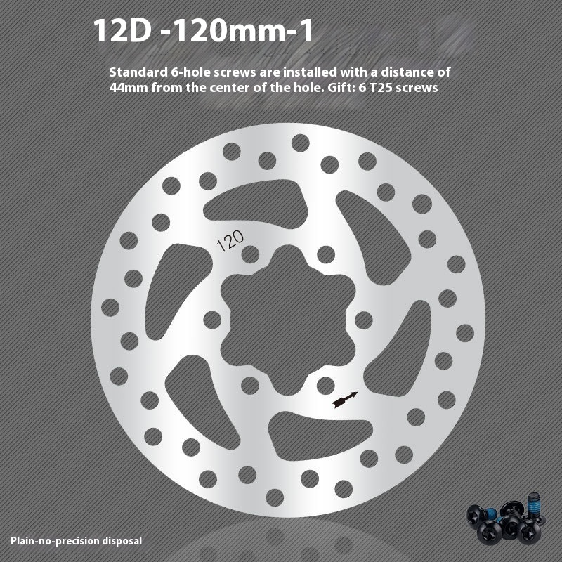 TOOPRE Mountain Bike Disc Rotor Bicycle Brake Pads 160/180/203mm Six Bolt Disc G3/HS1 with Screws