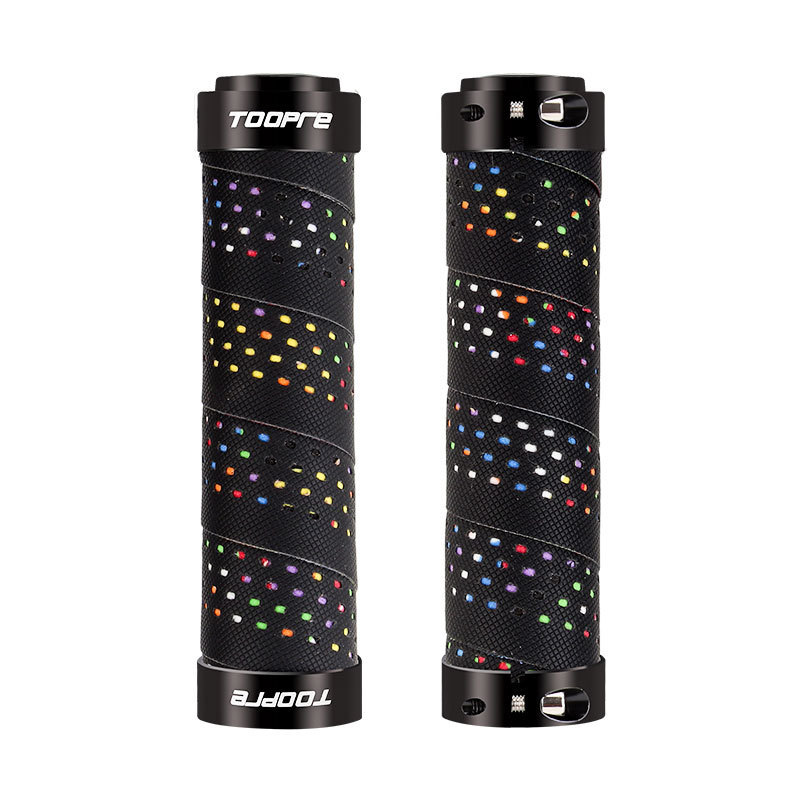 TOOPRE Bicycle Grips Anti-Slip Lock-On Handlebar Grips for Mountain Bikes  PU Handlebar Grip Accessories
