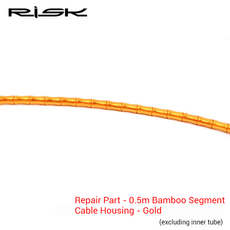 RISK Bicycle Aluminum Alloy Cable Housing Set Bamboo Segment Design for Mountain and Road Bike Shift and Brake Cables