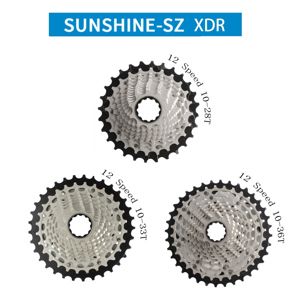 SUNSHINE-SZ XDR 12-Speed Ultralight Bicycle Cassette 10-28T 33T 36T 44T Sprocket Compatible with SRAM RED eTap AXS