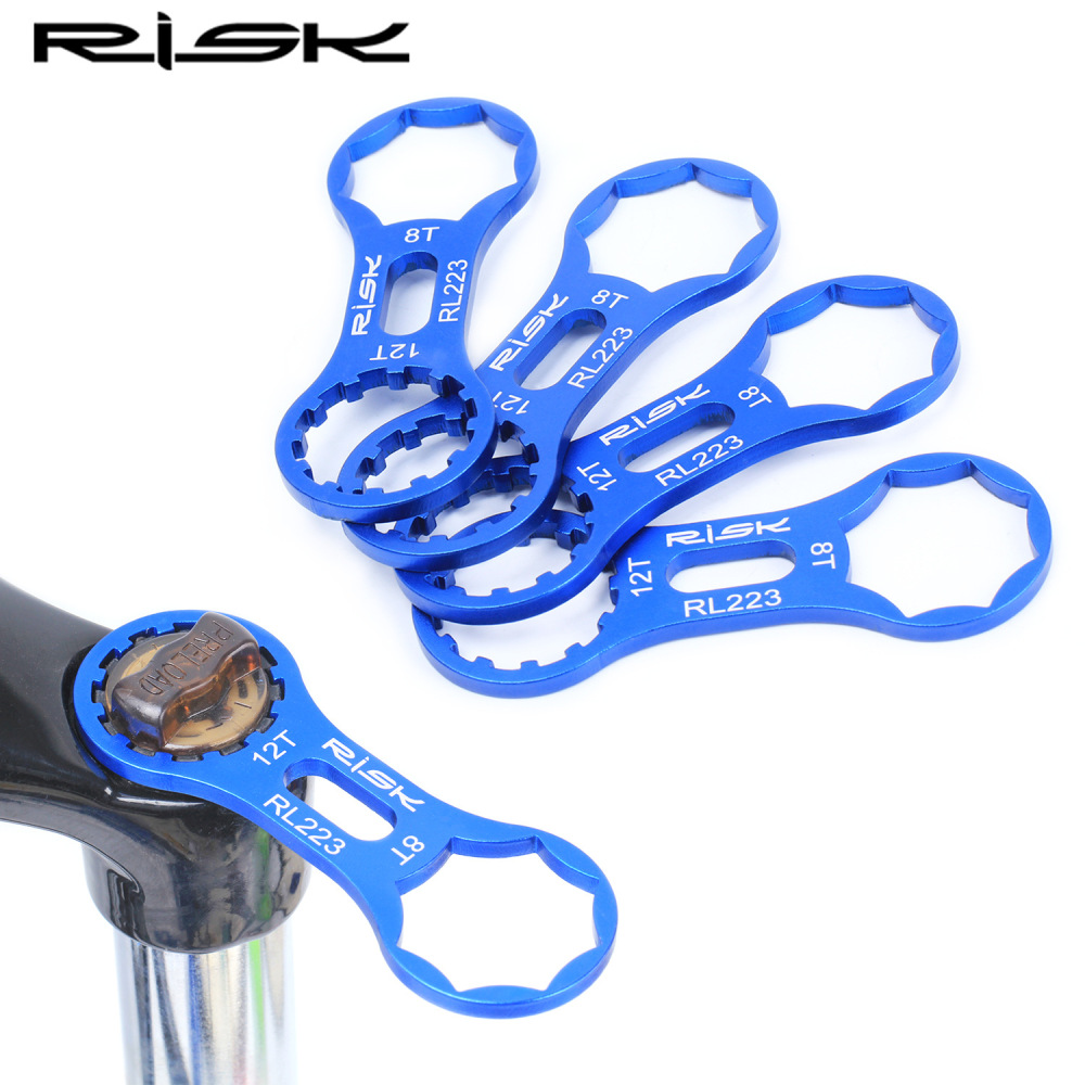 RISK Bicycle Suspension Fork Shoulder Cap Wrench Shock Absorber Cap Removal Tool for Suntour XCM/XCR/XCT/RST