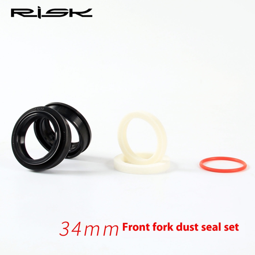 RISK Mountain Bike Suspension Fork Dust Seal and Foam Ring 32/34/35/36mm Fork Dust Cover