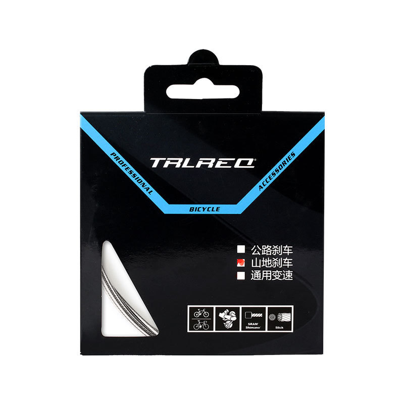 TRLREQ Fully Polished Stainless Steel Brake and Shift Cables for Mountain Bike Road Bike and Folding Bikes