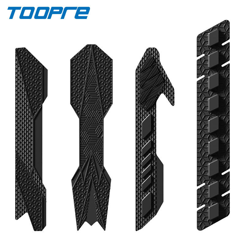 TOOPRE Bicycle Silicone Chain Protector Stickers Scratch-Resistant Frame Protection for Mountain and Road Bikes