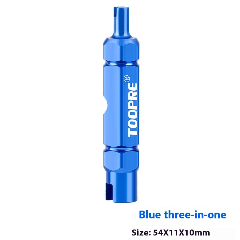 TOOPRE Bicycle Multi-function American Valve Core Tool Presta Valve Tire Valve Extension Rod Disassembly Wrench
