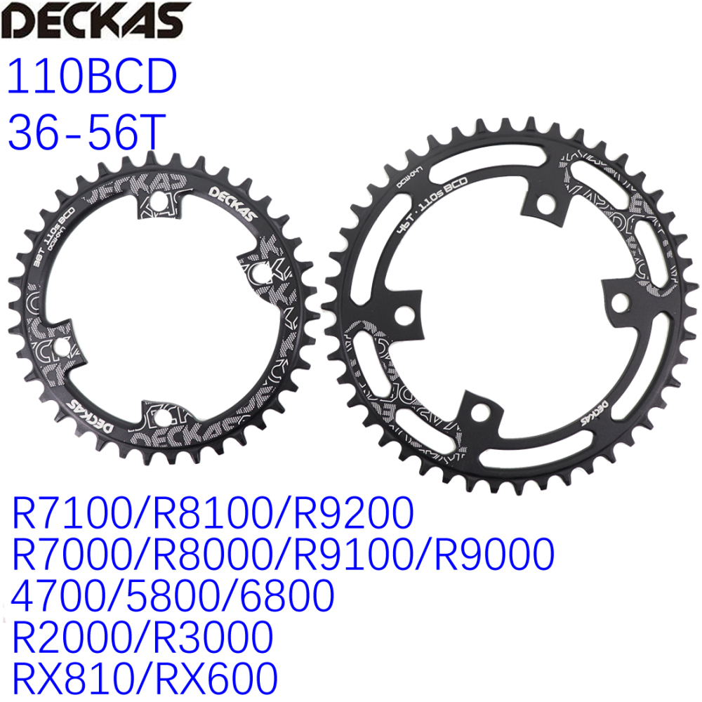 Deckas Road Bike Chainring 110bcd 9 10 11 12s R7100/R8100/R9200 R7000/R8000 /R9100/R9000 4700/5800/6800/R2000/R3000/RX810/RX600 GRX