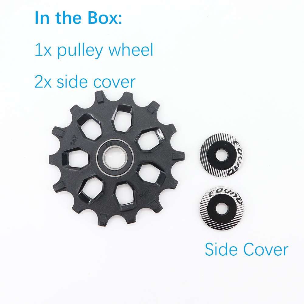 Fovno Deckas Bike Pulley Wheel Guide Roller Jockey 12t 14t 16t Bearing MTB Bike Rear Derailleur for Sram for Shimano M9000 R8000