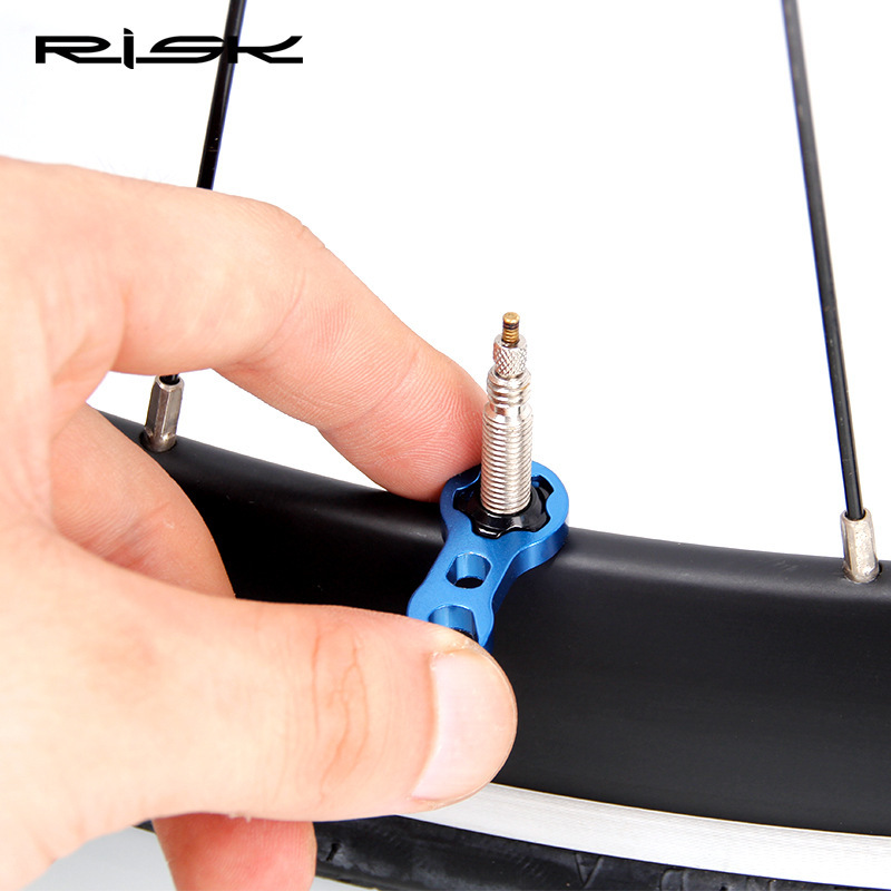 RISK Presta Valve Nut Mountain Road Fixed Gear Bicycle Inner Tube Valve Aluminum Alloy Vacuum Tire Valve Cap