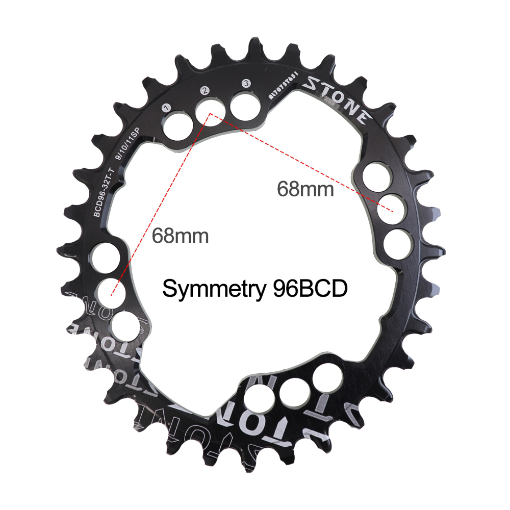 Stone Chainring 96BCD Oval for Shimano alivio M782 M612 M4000 M672 XTC820 34 36 38 40 42 44 46T 48T MTB Bike Tooth 96 bcd 12s