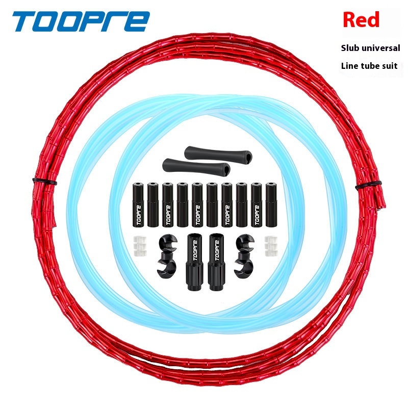 TOOPRE Bicycle Bamboo-Shaped Cable Housing Kit Mountain Road Bike Aluminum Alloy Gear Brake Cable Housing