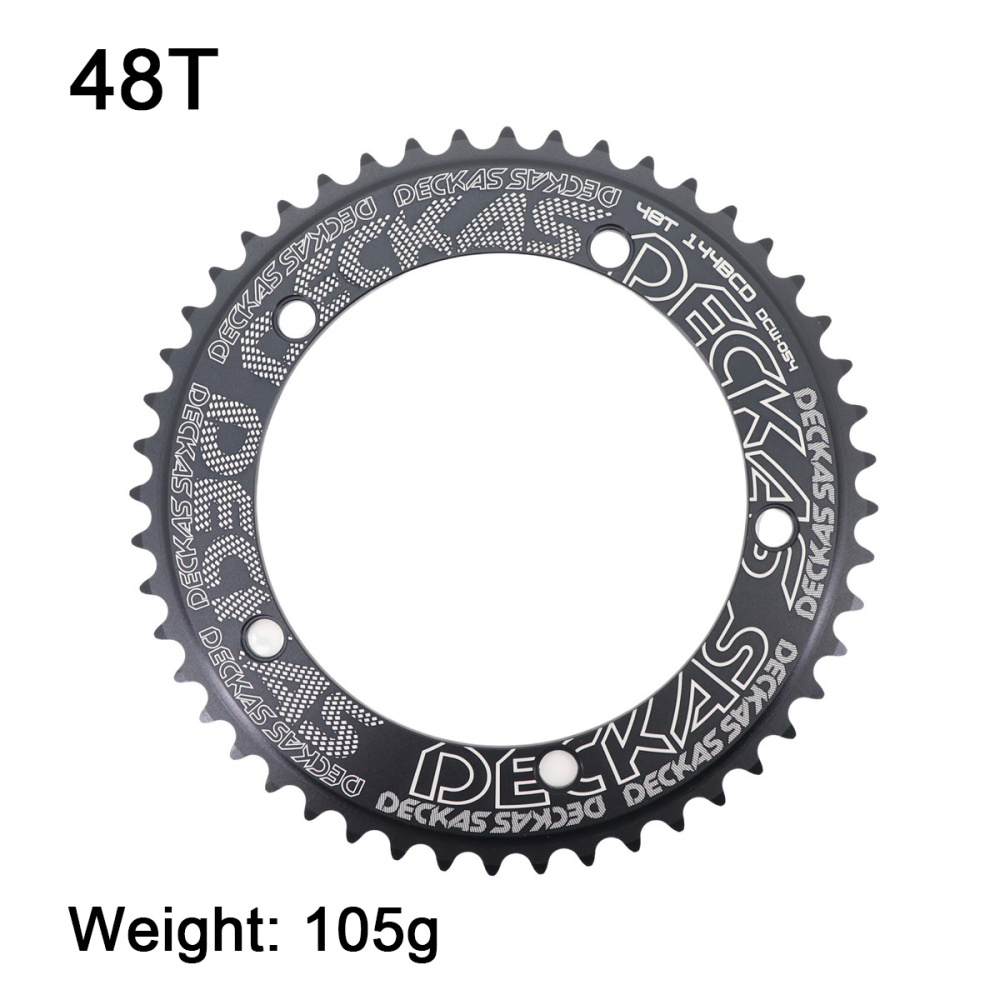 Deckas 144BCD Round Chainring Fixed Gear fixie Track Bike 44 46 48 50 52 54 56 56T Chainwheel 144 bcd Tooth 1/2*1/8