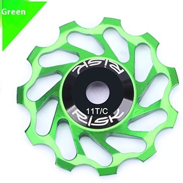 RISK Mountain/Road Bike Ceramic Rear Derailleur Guide Pulley 11T Aluminum Alloy Bearing Pulley Wheel