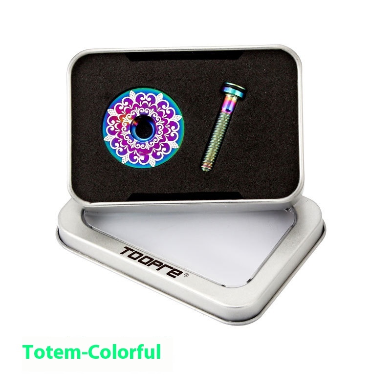 TOOPRE Titanium Alloy Stem Cap Bolt Cover Headset Top Cap Colorful Screw
