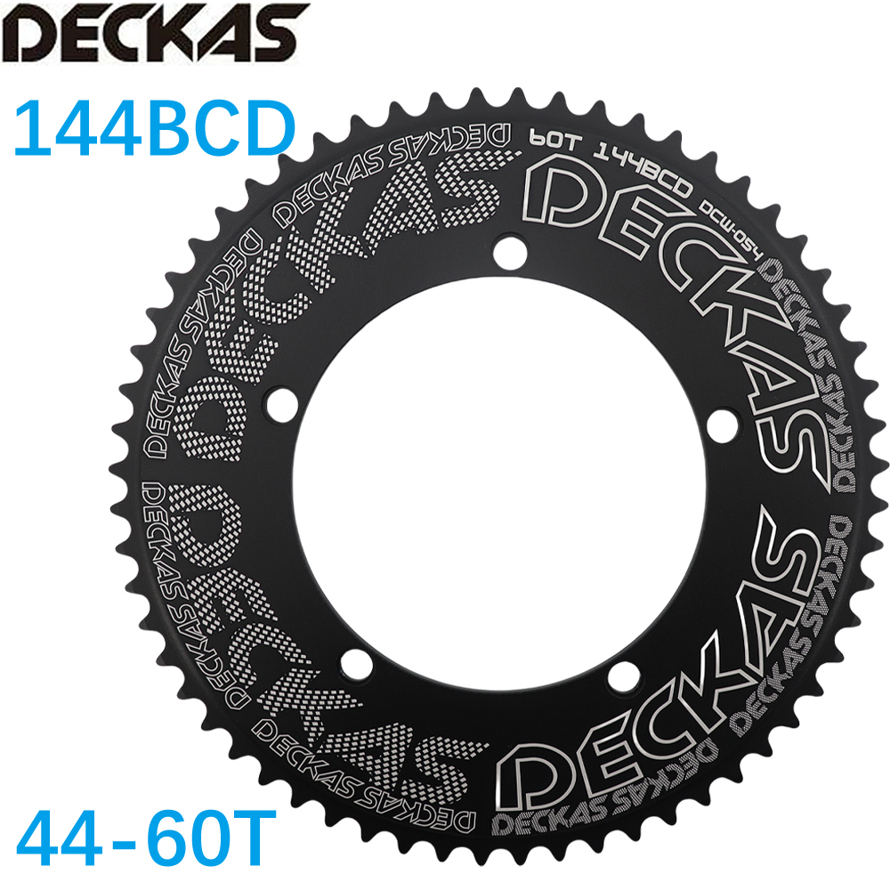 Deckas 144BCD Round Chainring Fixed Gear fixie Track Bike 44 46 48 50 52 54 56 56T Chainwheel 144 bcd Tooth 1/2*1/8