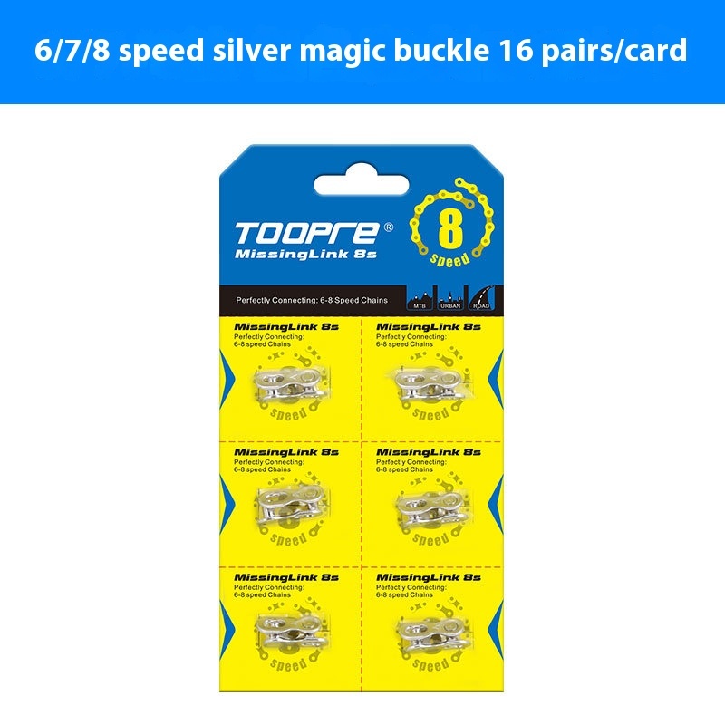 TOOPRE Mountain Bike Chain Magic Buckle 8/9/10/11/12 Speed Quick Release buckle for Road Bike 24/27/30 Speed Boxed