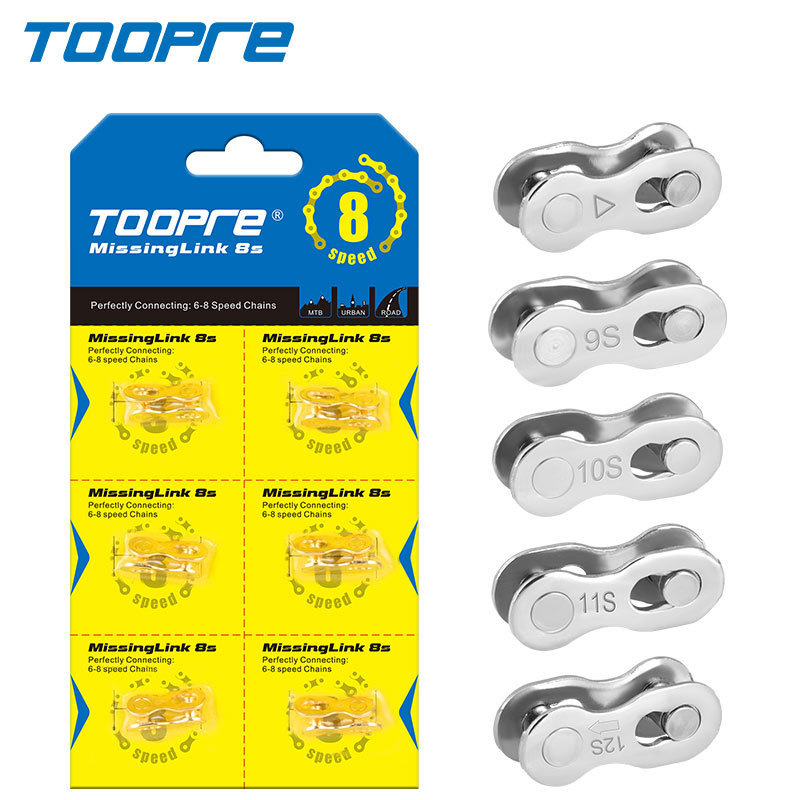 TOOPRE Mountain Bike Chain Magic Buckle 8/9/10/11/12 Speed Quick Release buckle for Road Bike 24/27/30 Speed Boxed