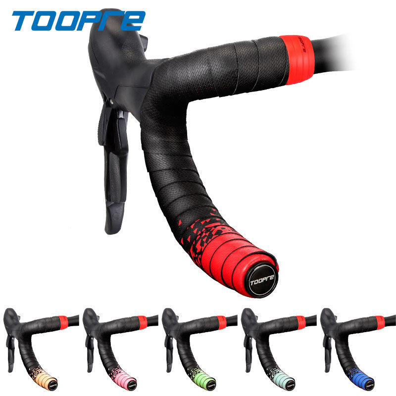 TOOPRE Road Bike Handlebar Tape Fixed Gear Bike Bar Tape Gradient Color Comfortable and Breathable Handlebar Tape