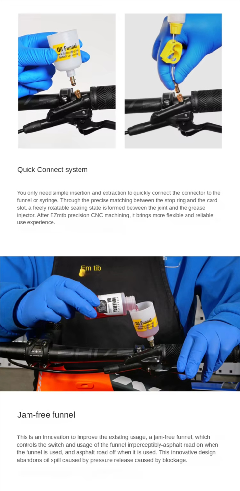 High Quality For EZmtb Mountain Bike Oil Disc Brake Oil Filling Tool 2018-2021-2022 Shimano Bike Parts Special Maintenance Tool