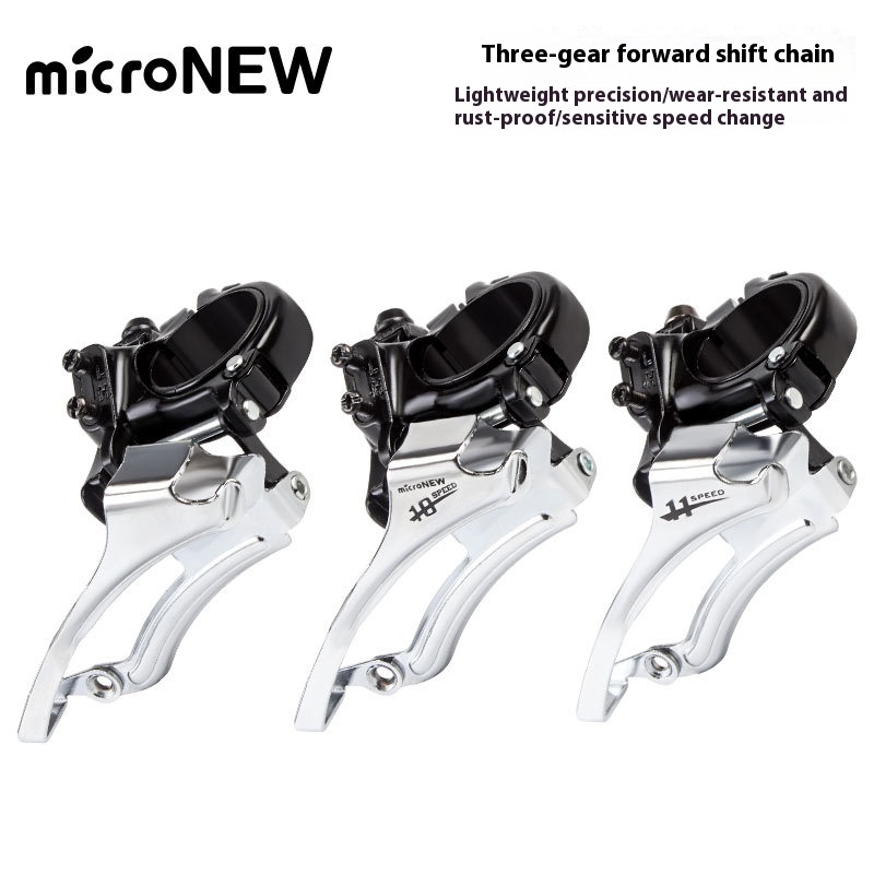 MICRONEW  Micro-Shift Front Derailleur for Mountain Bikes Compatible with 8/9/10/11 Speed, 21/24/27 Speed Chainring