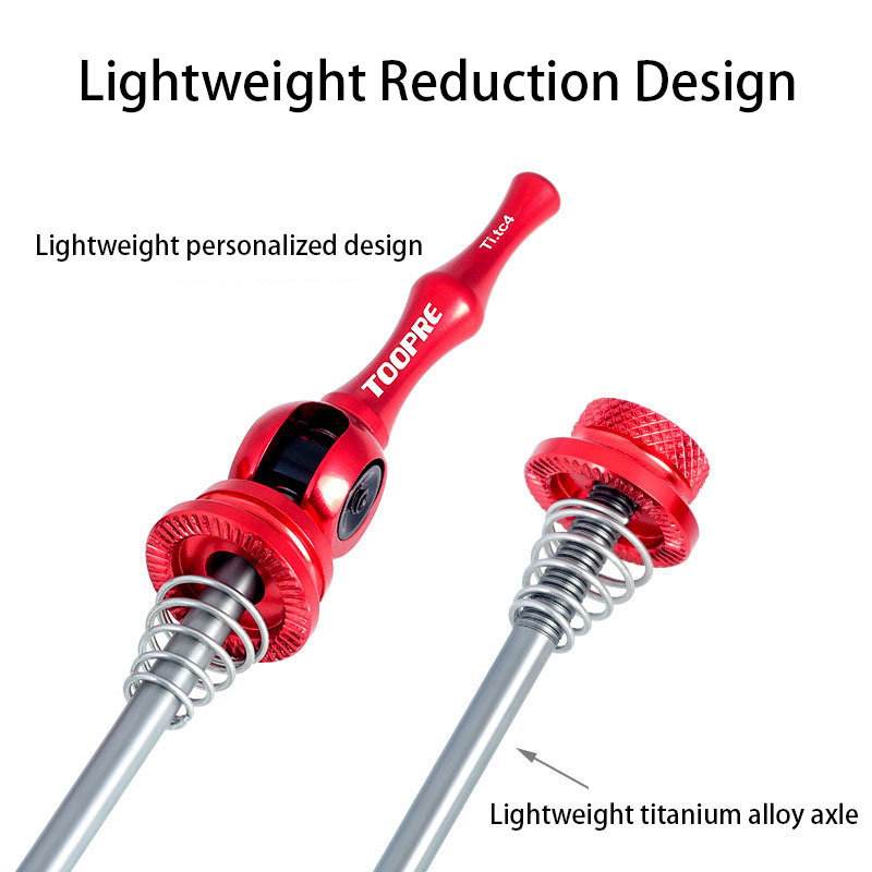 TOOPRE Bicycle Quick Release Lever Super Light Titanium Alloy Mountain Bike Quick Release Road Titanium Alloy Quick Release Lever Universal
