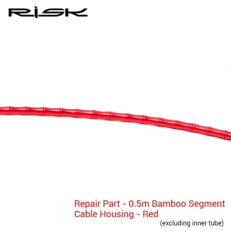 RISK Bicycle Aluminum Alloy Cable Housing Set Bamboo Segment Design for Mountain and Road Bike Shift and Brake Cables