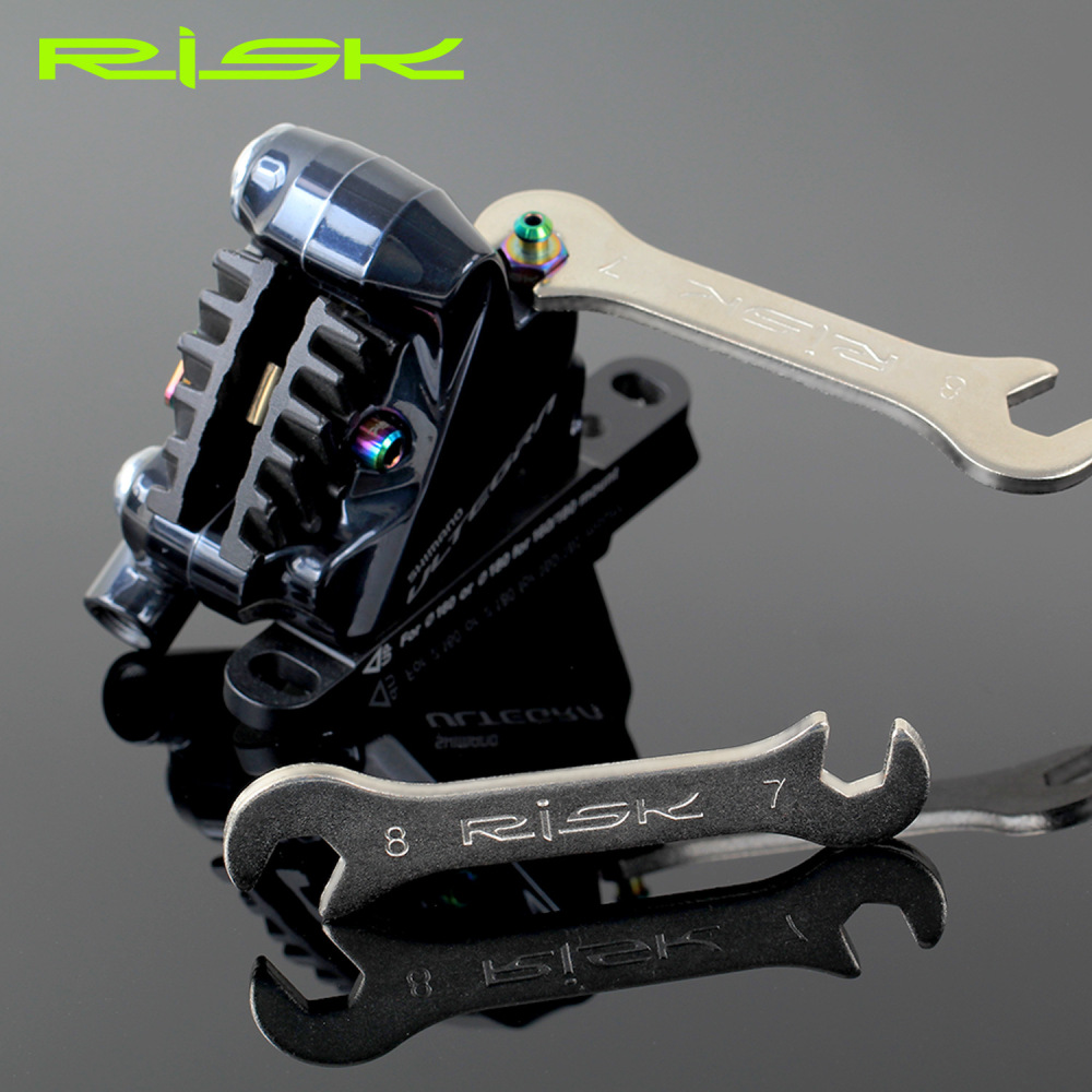 RISK Oil Disc Oil Pipe Screw Wrench Mountain Bike Installation Disassembly Tool Hydraulic Brake 7-8mm