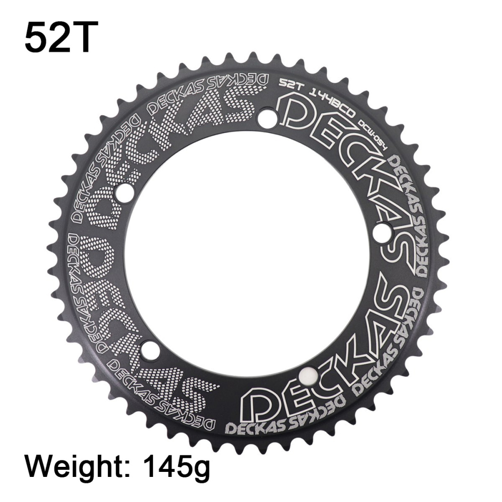Deckas 144BCD Round Chainring Fixed Gear fixie Track Bike 44 46 48 50 52 54 56 56T Chainwheel 144 bcd Tooth 1/2*1/8